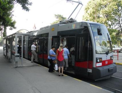 De luni tramvaiele circulă doar până la Parcul Liniştii